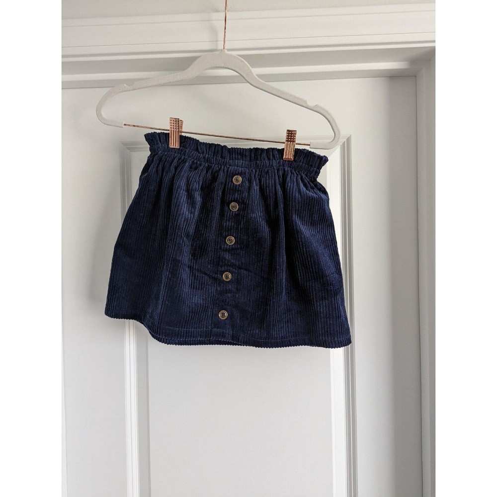 NWT Isaac Mizrahi Kids Collection Girls Size 7/8 M Blue Corduroy Skirt